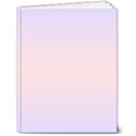 Pale Violet To Pale Pink Bilinear Gradient 7  x 9  Hardcover Notebook View1