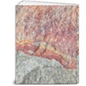 Red And Gray Rock Texture Print 7  x 9  Hardcover Notebook View2