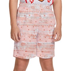 Boho Pattern Kids  Basketball Shorts