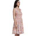 Boho Pattern Sleeveless V-Neck Skater Dress with Pockets View3