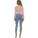Boho Pattern Long Sleeve V-Neck Top View4