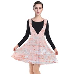 Boho Pattern Plunge Pinafore Dress