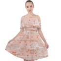 Boho Pattern Cut Out Shoulders Dress View1