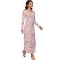 Boho Pattern Long Sleeve Longline Maxi Dress View3