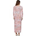Boho Pattern Long Sleeve Longline Maxi Dress View4