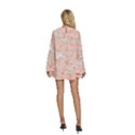 Boho Pattern Round Neck Long Sleeve Bohemian Style Chiffon Mini Dress View4