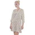 Boho Pattern 3 Open Neck Shift Dress View1