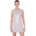 Boho Pattern 3 Lace Up Front Bodycon Dress View1