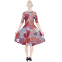 Valentines Day Hearts Romance Love Quarter Sleeve A-Line Dress View2