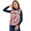 Valentines Day Hearts Romance Love Kid s Button Up Puffer Vest	 View3