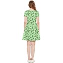 Leaves Pattern Texture Seamless Inside Out Cap Sleeve Dress View2