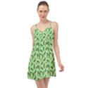 Leaves Pattern Texture Seamless Summer Time Chiffon Dress View1