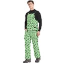 Leaves Pattern Texture Seamless Men s Side Zip Front Pouch Ski And Snowboard Bib Pants	 View2