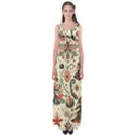 Christmas Tree Snow Empire Waist Maxi Dress View1