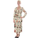 Christmas Tree Snow Velvet Maxi Wrap Dress View1