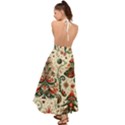 Christmas Tree Snow Backless Maxi Beach Dress View2
