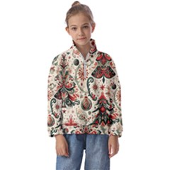 Christmas Tree Snow Kids  Half Zip Hoodie