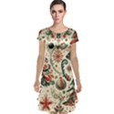Christmas Tree Snow Cap Sleeve Nightdress View1