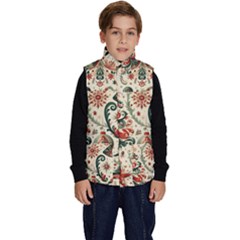 Christmas Tree Snow Kid s Button Up Puffer Vest