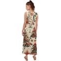 Christmas Tree Snow V-Neck Chiffon Maxi Dress View2