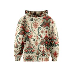 Christmas Tree Snow Kids  Pullover Hoodie