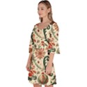 Christmas Tree Snow Velour Kimono Dress View2
