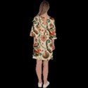 Christmas Tree Snow Velour Kimono Dress View4