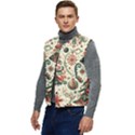 Christmas Tree Snow Men s Button Up Puffer Vest	 View3