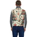 Christmas Tree Snow Men s Button Up Puffer Vest	 View4