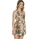 Christmas Tree Snow Sleeveless High Waist Mini Dress View3
