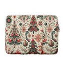 Christmas Tree Snow 14  Vertical Laptop Sleeve Case With Pocket View2