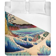Wave Japanese Mount Fuji Ocean Duvet Cover (california King Size)
