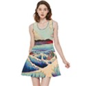 Wave Japanese Mount Fuji Ocean Inside Out Reversible Sleeveless Dress View1