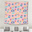 Ice Cream Donut Sweets Candie Square Tapestry (Large) View2