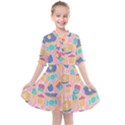 Ice Cream Donut Sweets Candie Kids  All Frills Chiffon Dress View1