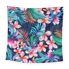 Hawaiian Flowers Hawaii Square Tapestry (large)