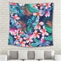 Hawaiian Flowers Hawaii Square Tapestry (Large) View2