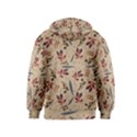 Leaves Pattern Teal Seamless Fall Kids  Zipper Hoodie View2