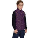Moon Stars Pattern Kid s Button Up Puffer Vest View3