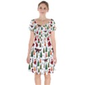 Little Red Riding Hood Seamless Short Sleeve Bardot Dress View1