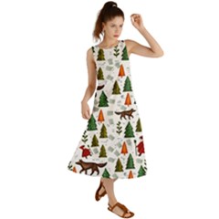 Little Red Riding Hood Seamless Summer Maxi Dress