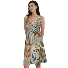 Leaves Pattern Flora Classic Skater Dress