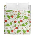 Strawberry Fruit Pattern Leaves Duvet Cover Double Side (Full/ Double Size) View2