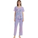 Mermaid Pearls  Women s Short Sleeve Long Pants Cozy Lounge Set View1