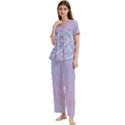 Mermaid Pearls  Women s Short Sleeve Long Pants Cozy Lounge Set View2
