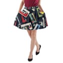 Abstract Case A-Line Pocket Skirt View1