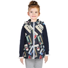 Abstract Case Kids  Hooded Puffer Vest
