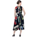 Abstract Case Round Neck Boho Dress View2