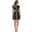 Abstract Case Short Sleeve Tiered Mini Dress View4