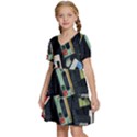 Abstract Case Kids  Short Sleeve Tiered Mini Dress View2